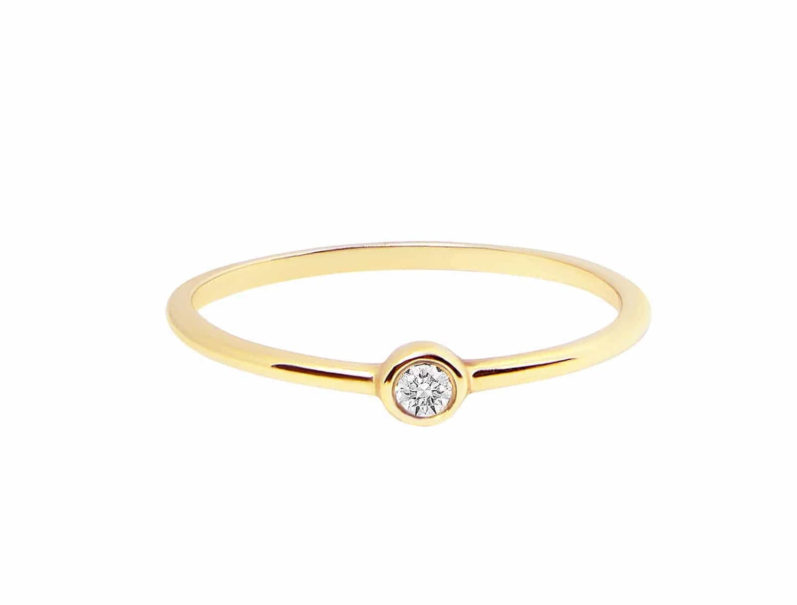 Picture of  Luna Rae solid 9k gold Diamond Sky Ring