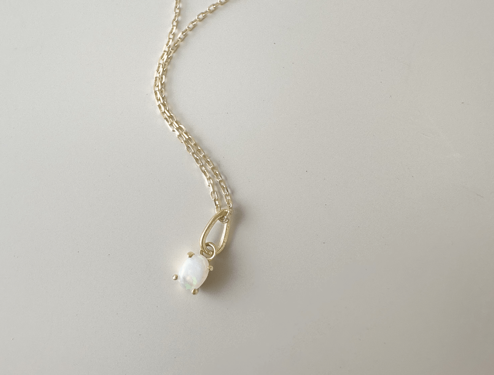 Picture of  Luna Rae solid 9k gold Opal Necklace