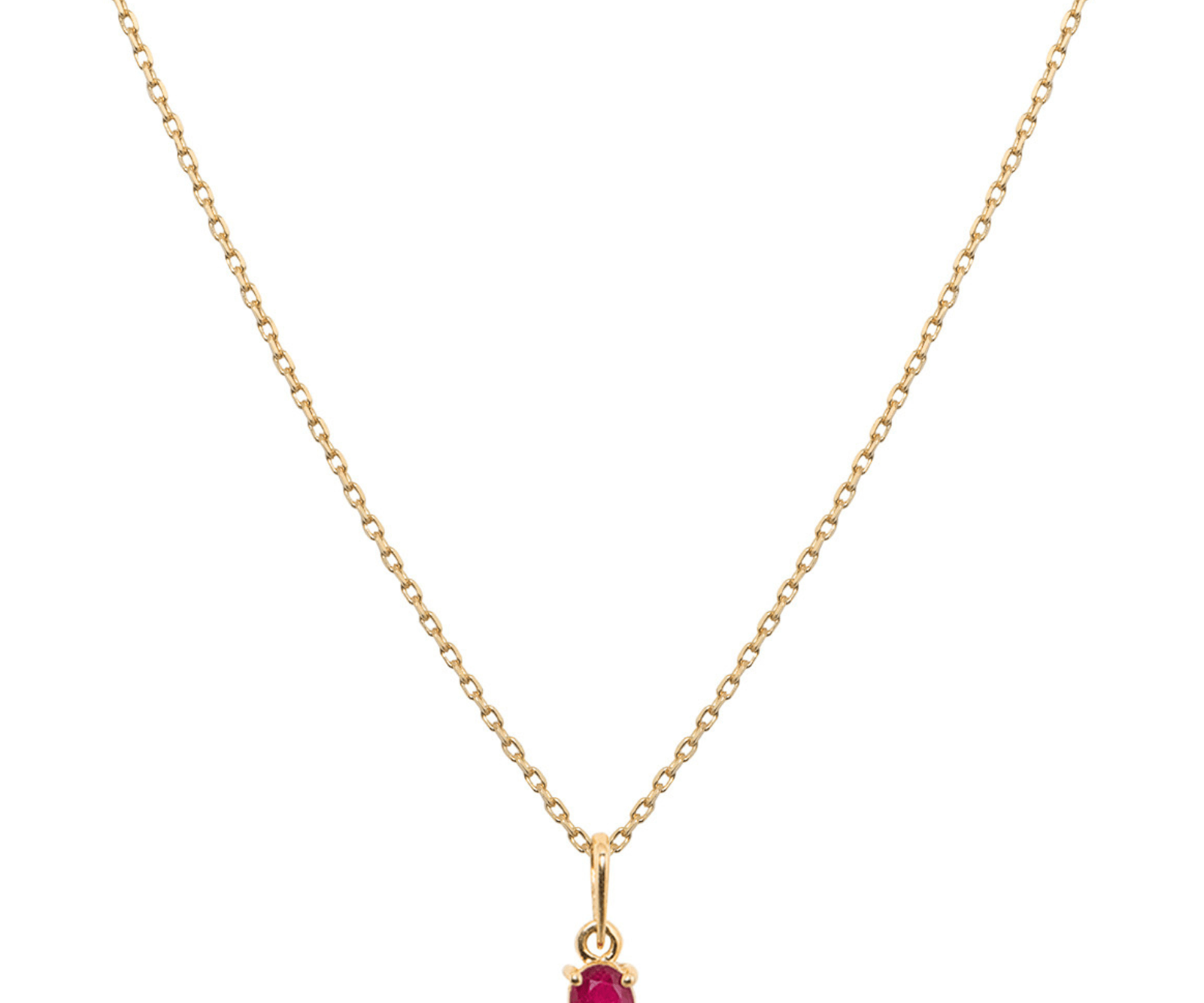 Picture of  Luna Rae solid 9k gold Ruby Necklace