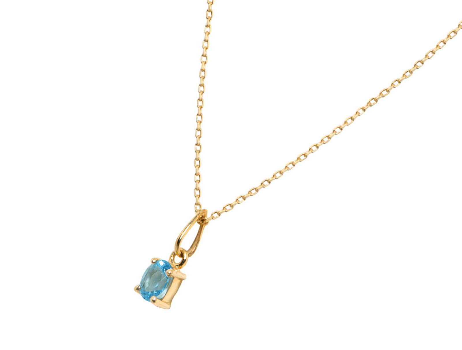 Picture of  Luna Rae solid 9k gold Topaz Necklace