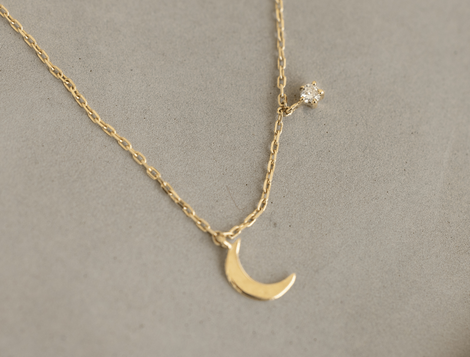 Picture of  Luna Rae solid 9k gold Luna Necklace