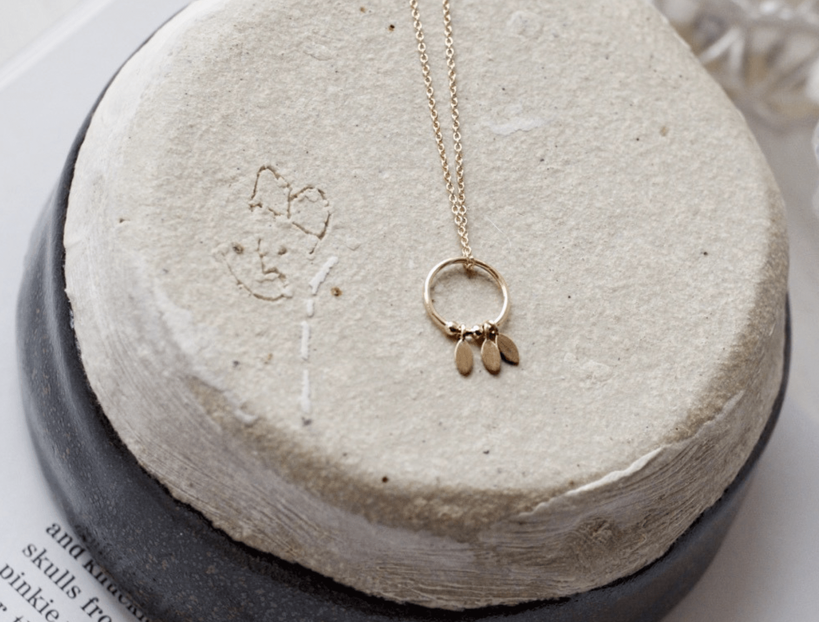 Picture of  Luna Rae solid 9k gold Falling Stars Necklace