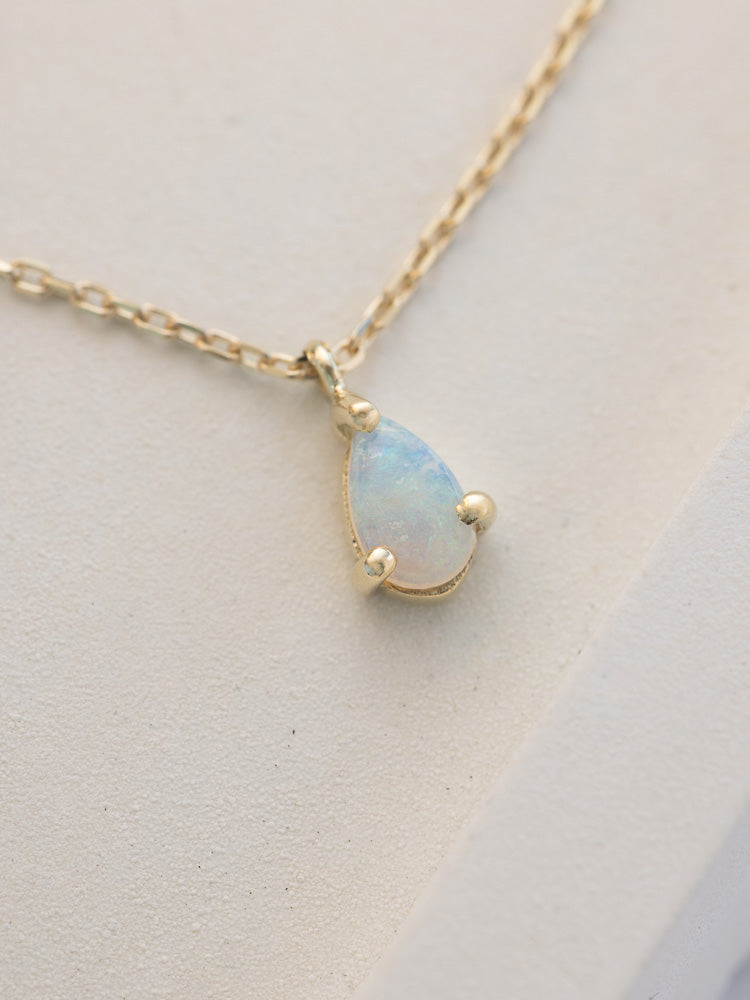 Australian Opal & Diamond Necklace - Freedman Jewelers