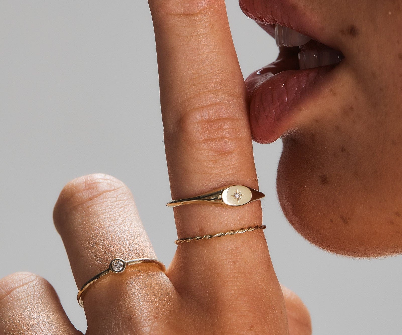 Picture of  Luna Rae solid 9k gold Astra Ring