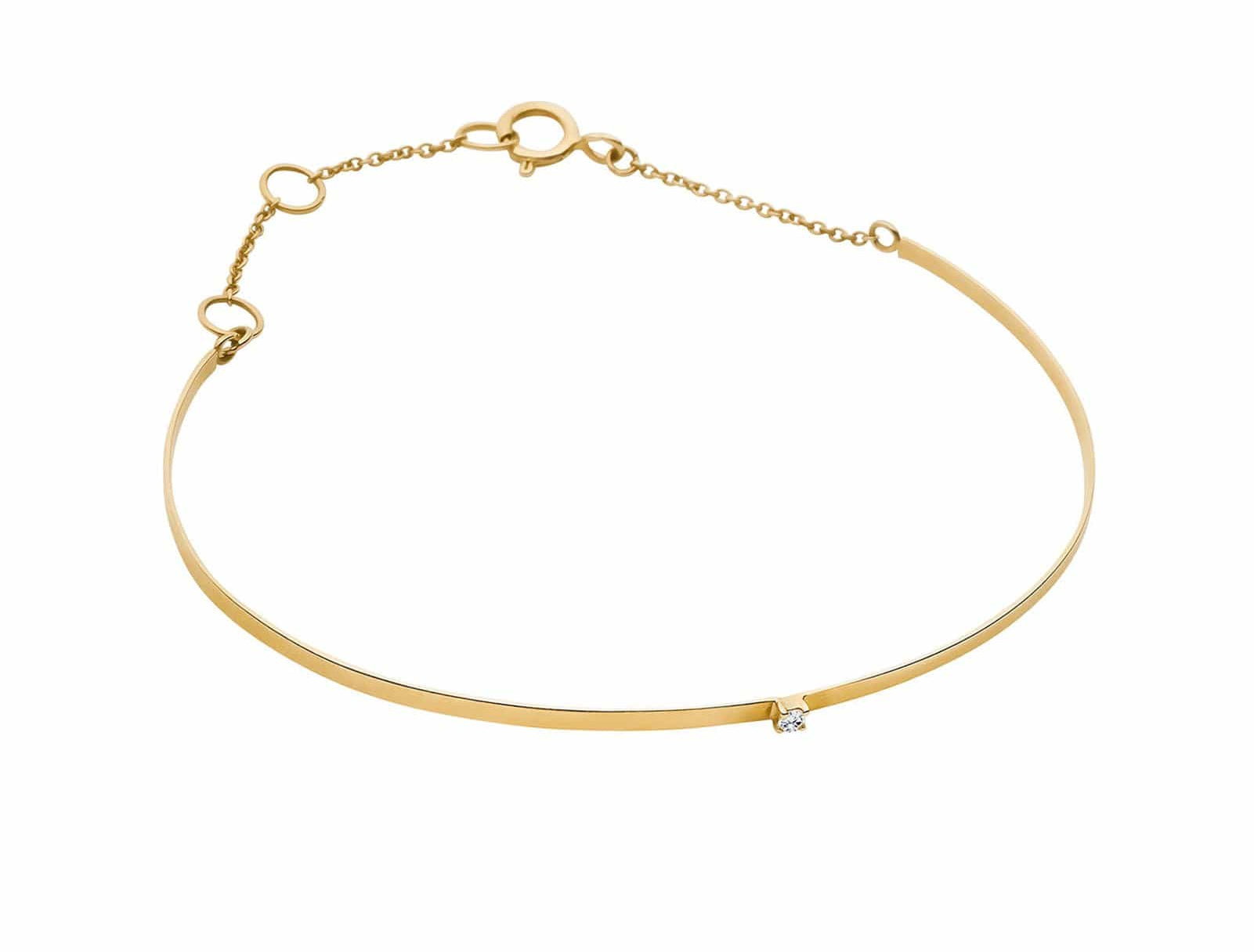 Picture of  Luna Rae solid 9k gold Horizon Bangle