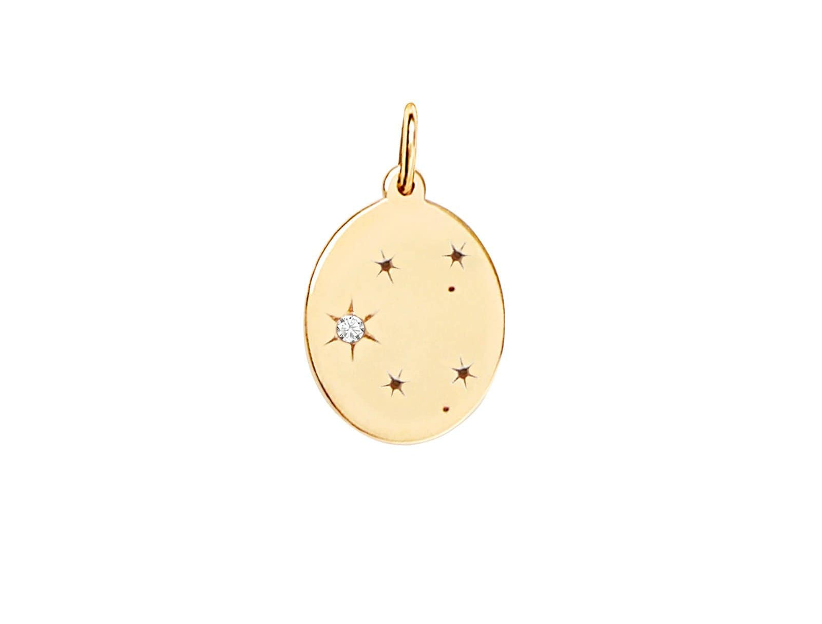 Picture of  Luna Rae solid 9k gold Stars of Libra