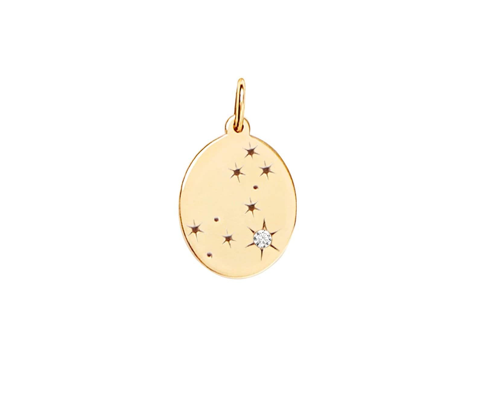 Picture of  Luna Rae solid 9k gold Stars of Pisces