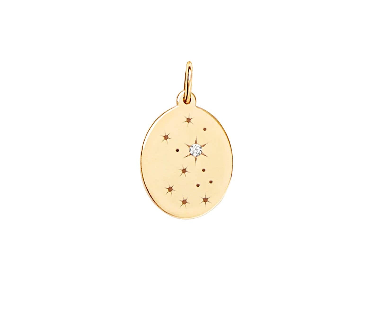 Picture of  Luna Rae solid 9k gold Stars of Virgo