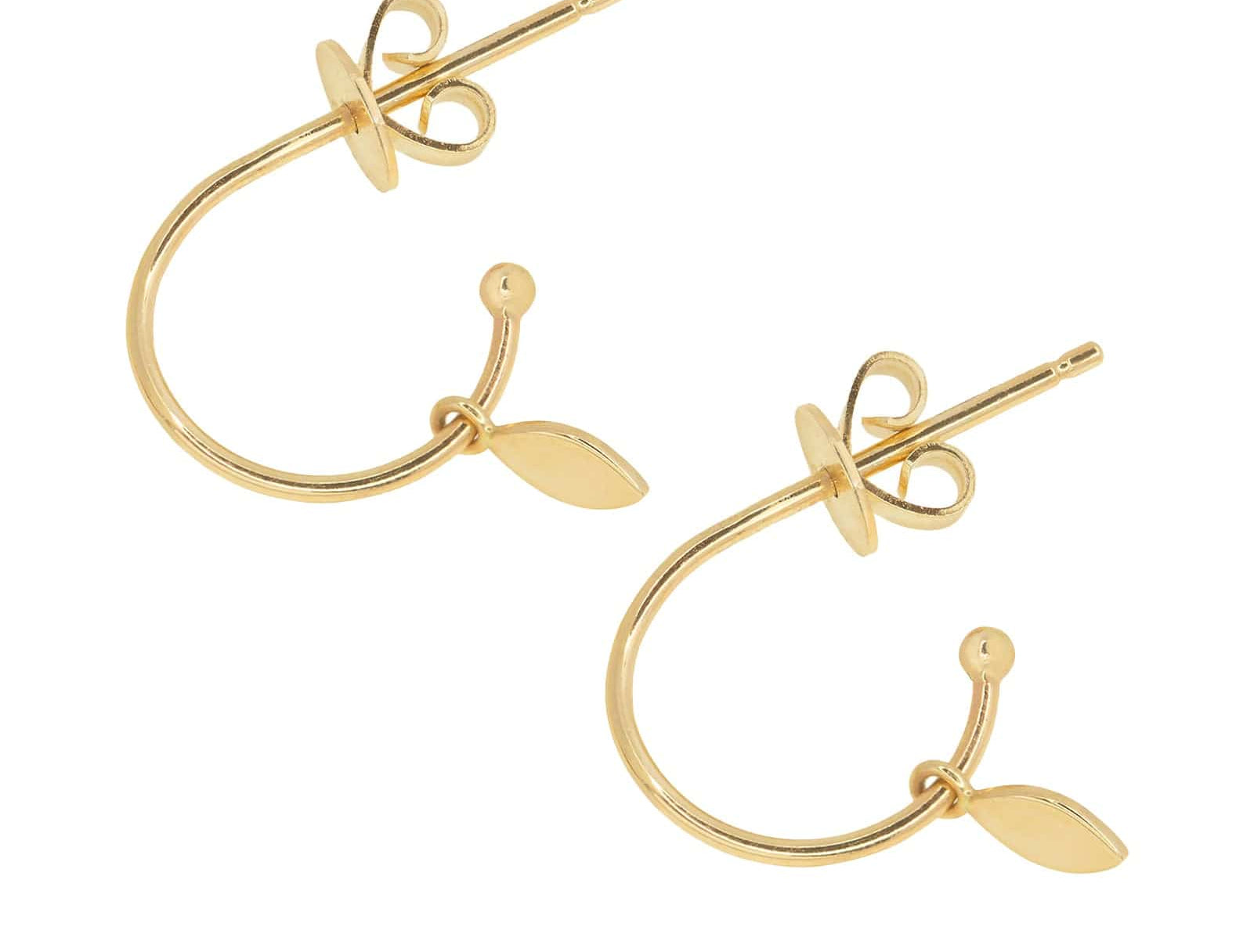 Picture of  Luna Rae solid 9k gold Drops of Dawn Earrings
