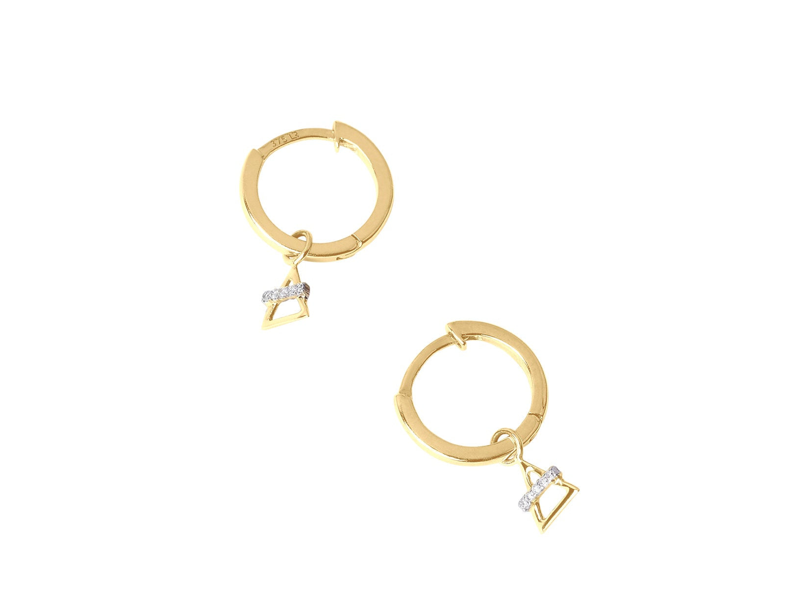 Picture of  Luna Rae solid 9k gold Air Element Hoops