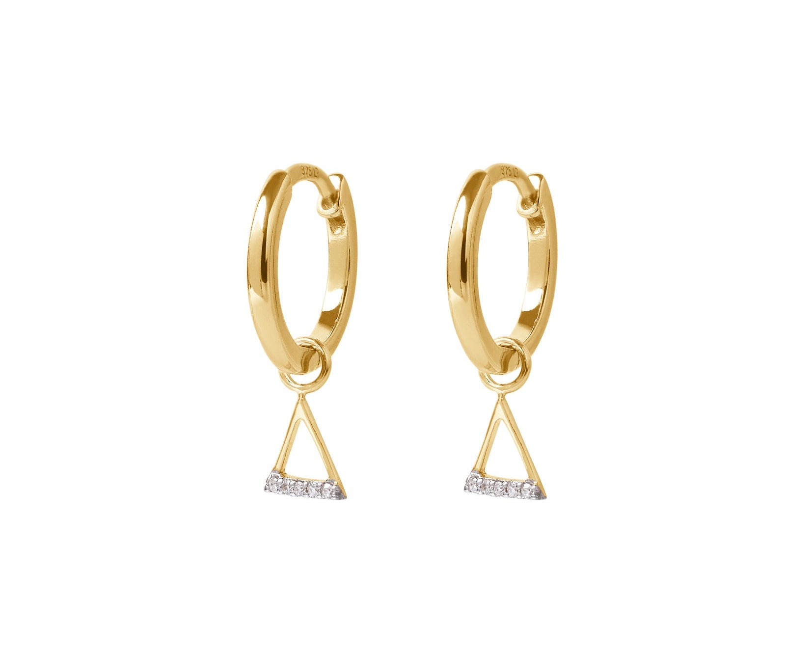 Picture of  Luna Rae solid 9k gold Fire Element Hoops