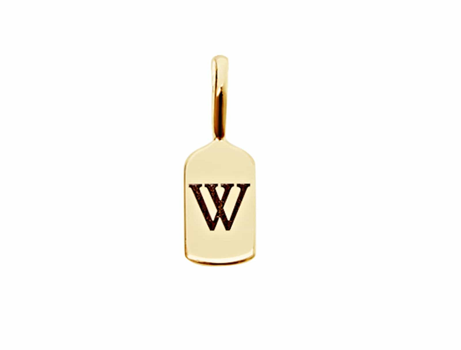 Picture of  Luna Rae solid 9k gold Letter W