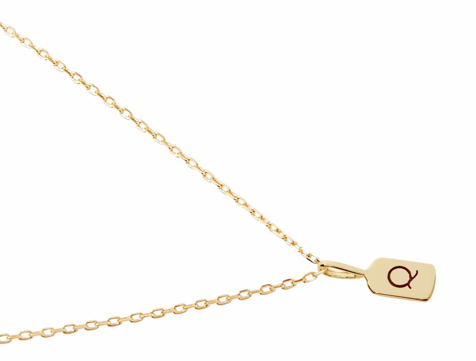 Picture of  Luna Rae solid 9k gold Letter Q