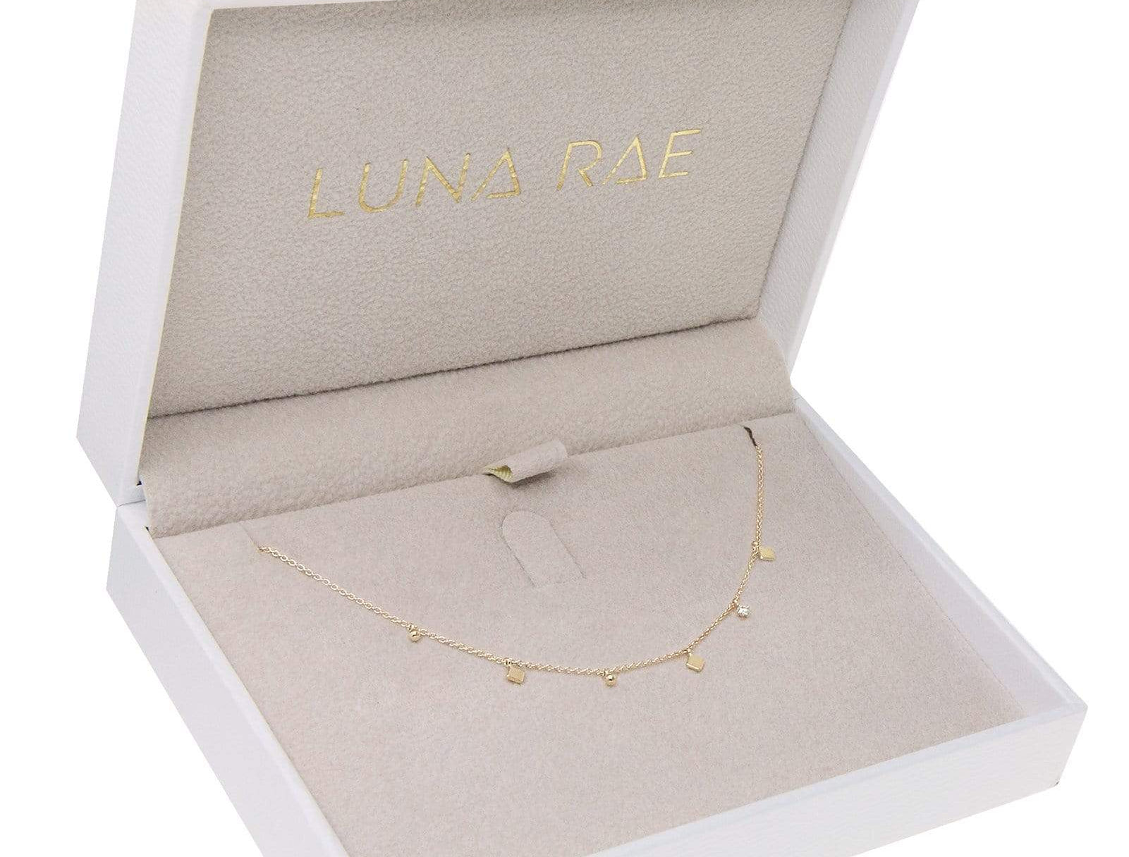 Picture of  Luna Rae solid 9k gold Mirrored Stars Necklace