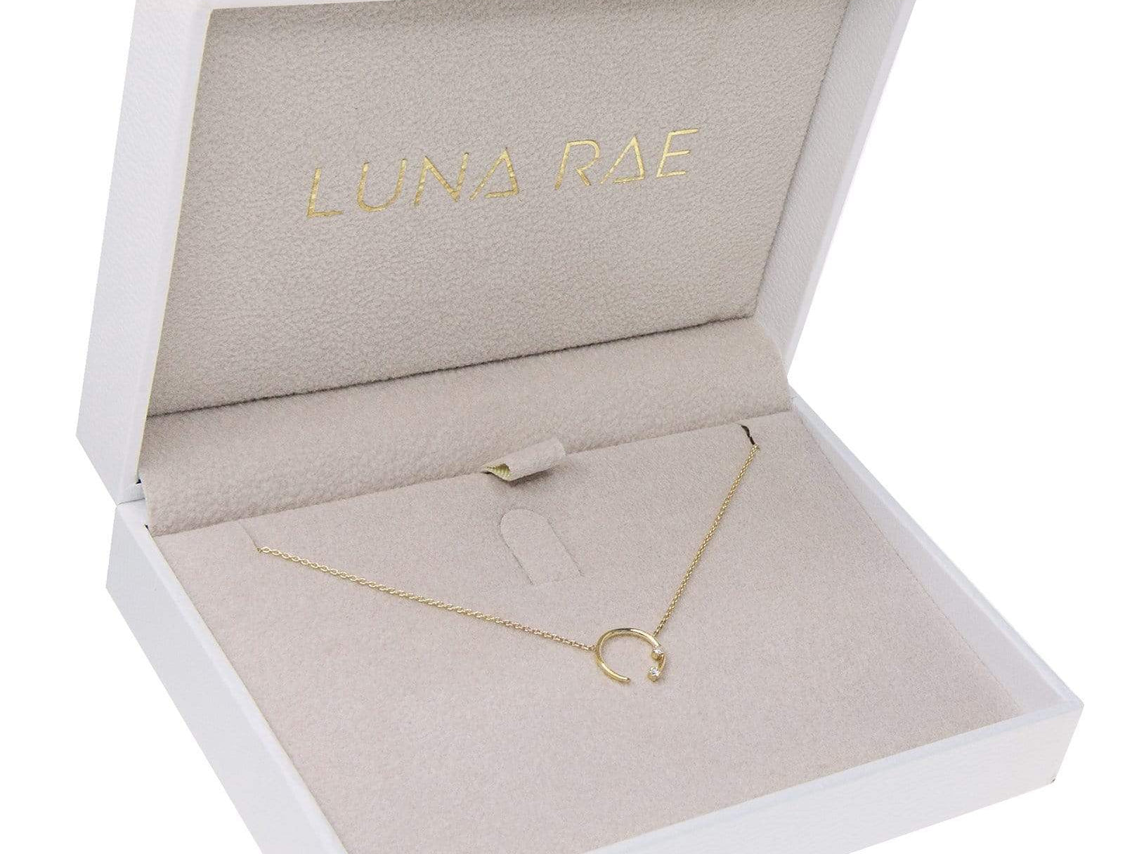 Picture of  Luna Rae solid 9k gold Eclipse Necklace