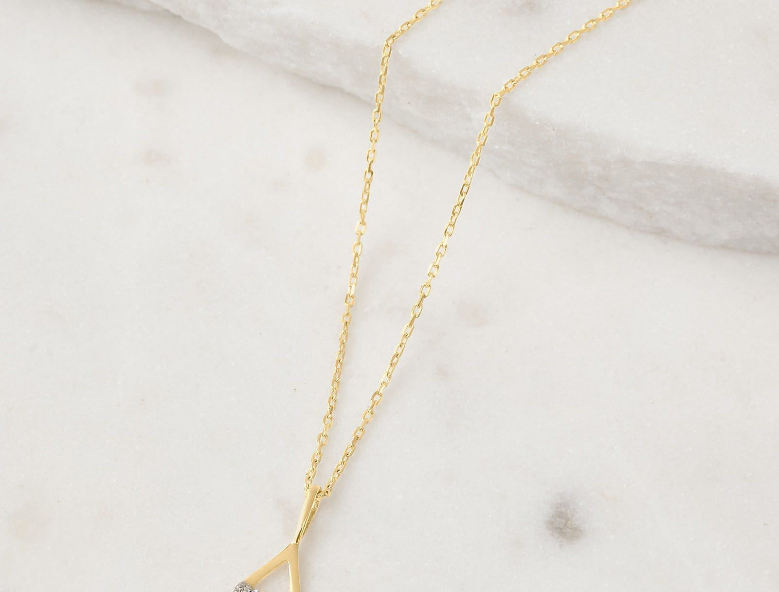 Picture of  Luna Rae solid 9k gold Fire Element Necklace
