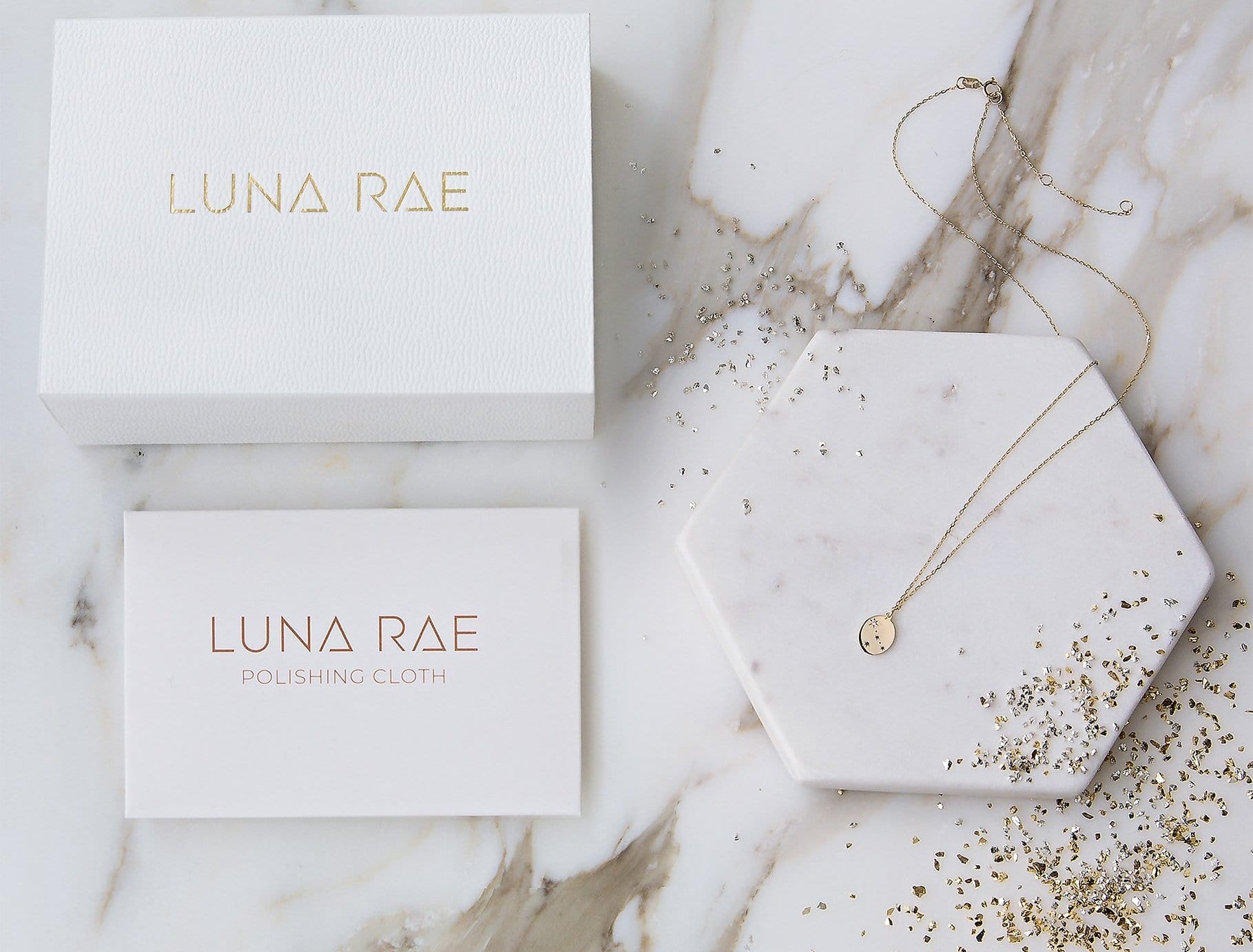 Picture of  Luna Rae solid 9k gold Stars of Cancer