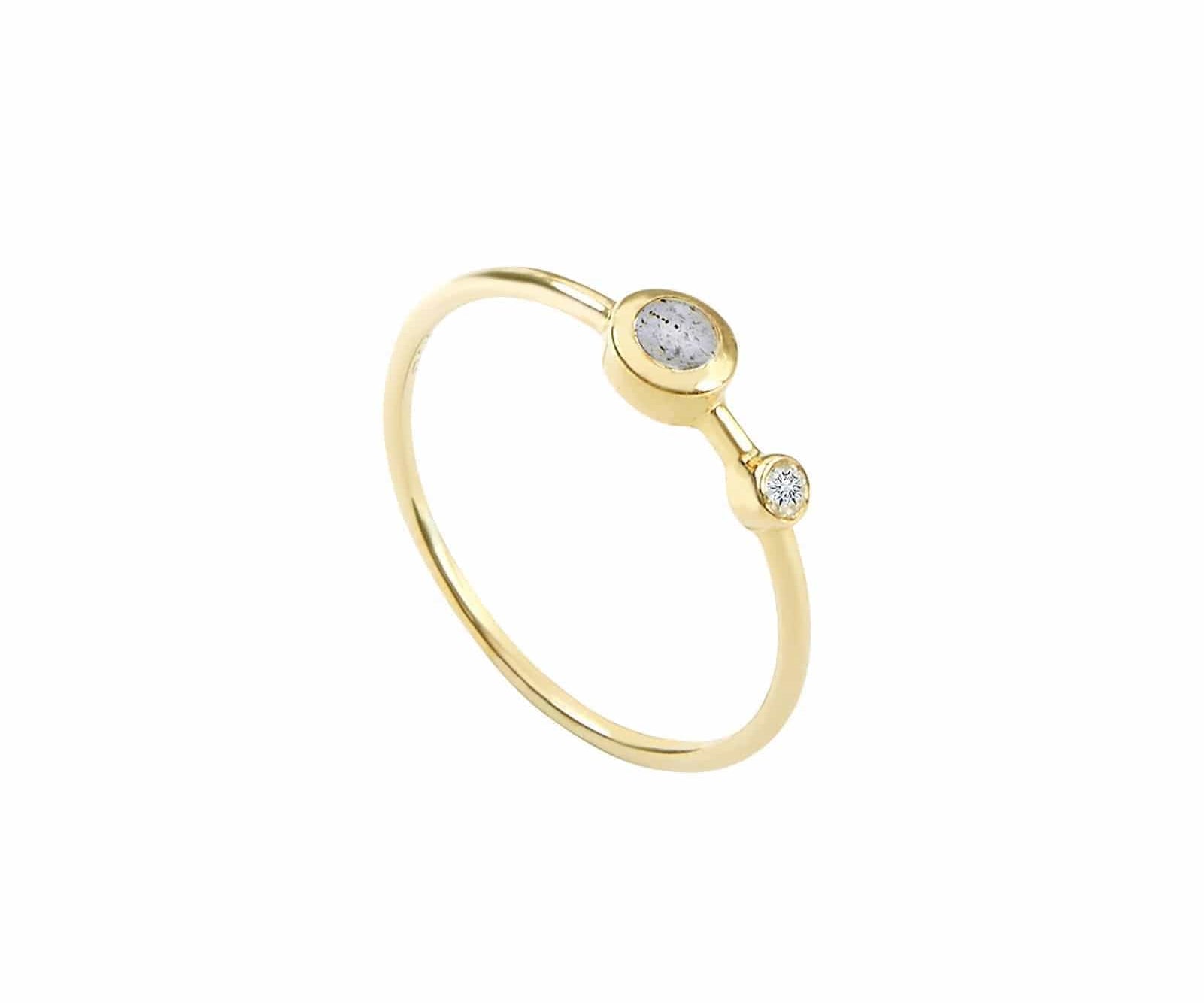 Picture of  Luna Rae solid 9k gold Stellar Ring