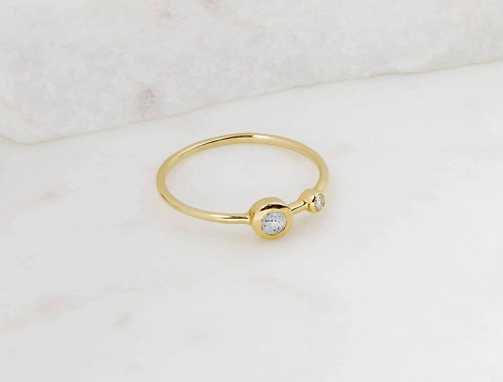 Picture of  Luna Rae solid 9k gold Stellar Ring